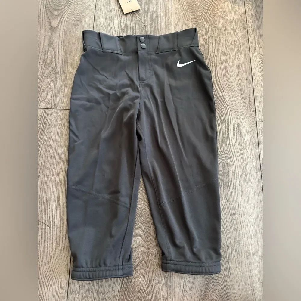 Nike Kids gray Athletic Bottoms